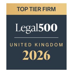 The Legal 500 Tier 1 badge - Bristows life sciences practice