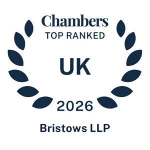 Chambers and Partners Band 1 badge - Bristows life sciences IP and patent litigation